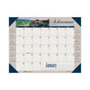 House of Doolittle Earthscapes Recycled Monthly Desk Pad Calendar, Motivational Photos, 22 x 17, Blue Binding/Corners, 12-Month (Jan-Dec): 2023