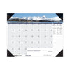 House of Doolittle Earthscapes Recycled Monthly Desk Pad Calendar, Mountains of the World Photos, 22 x 17, Black Corners,12-Month(Jan-Dec): 2023