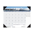 House of Doolittle Earthscapes Recycled Monthly Desk Pad Calendar, Mountains of the World Photos, 22 x 17, Black Corners,12-Month(Jan-Dec): 2023