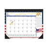 House of Doolittle Recycled Academic Year Desk Pad Calendar, Earthscapes Seasonal Artwork, 22 x 17, Black Binding, 12-Month (July-June): 2022-23