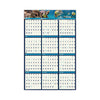 House of Doolittle Earthscapes Recycled Reversible/Erasable Yearly Wall Calendar, Sea Life Photos, 24 x 37, White Sheets, 12-Month(Jan-Dec):2023