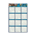 House of Doolittle Earthscapes Recycled Reversible/Erasable Yearly Wall Calendar, Sea Life Photos, 24 x 37, White Sheets, 12-Month(Jan-Dec):2023