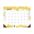 House of Doolittle Recycled Honeycomb Desk Pad Calendar, 22 x 17, White/Multicolor Sheets, Brown Corners, 12-Month (Aug to July): 2023