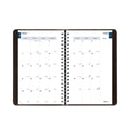 Blueline Academic Daily/Monthly Planner, 8 x 5, Black Cover, 12-Month (Aug to July): 2022 to 2023
