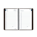 Blueline Academic Daily/Monthly Planner, 8 x 5, Black Cover, 12-Month (Aug to July): 2022 to 2023