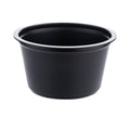 SupplyCaddy Portion Cups, 2 oz, Black, 2,500/Carton