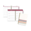 Cambridge Blake Weekly/Monthly Planner, Blake Bold Stripe Artwork, 8.5 x 5.5, Cream/Blue/Brown Cover, 12-Month (Jan to Dec): 2023