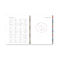 AT-A-GLANCE Badge Hand Drawn Geo Weekly/Monthly Planner, Badge Geo Artwork, 11x8.5, Blue/White Cover, 13-Month(Jan to Jan): 2023 to 2024