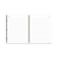 AT-A-GLANCE Badge Hand Drawn Geo Weekly/Monthly Planner, Badge Geo Artwork, 11x8.5, Blue/White Cover, 13-Month(Jan to Jan): 2023 to 2024