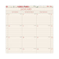 AT-A-GLANCE Badge Floral Wall Calendar, Badge Floral Artwork, 15 x 12, White/Multicolor Sheets, 12-Month (Jan to Dec): 2023