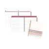 Cambridge Blake Weekly/Monthly Planner, Blake Bold Stripe Artwork, 11 x 8.5, Cream/Blue/Brown Cover, 12-Month (Jan to Dec): 2023