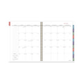 AT-A-GLANCE Badge Floral Weekly/Monthly Planner, Badge Floral Artwork, 11x8.5, Blue/Green/Pink Cover, 13-Month(Jan to Jan): 2023 to 2024