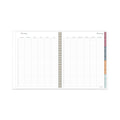 Cambridge Blake Weekly/Monthly Planner, Blake Bold Stripe Artwork, 11 x 8.5, Cream/Blue/Brown Cover, 12-Month (Jan to Dec): 2023