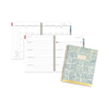 AT-A-GLANCE Badge Hand Drawn Geo Weekly/Monthly Planner, Badge Geo Artwork, 11x8.5, Blue/White Cover, 13-Month(Jan to Jan): 2023 to 2024