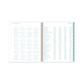 Cambridge Bali Weekly/Monthly Planner, Bali Leaf Artwork, 11 x 8.5, Green/White Cover, 12-Month (Jan to Dec): 2023