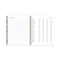 AT-A-GLANCE Badge Floral Weekly/Monthly Planner, Badge Floral Artwork, 11x8.5, Blue/Green/Pink Cover, 13-Month(Jan to Jan): 2023 to 2024