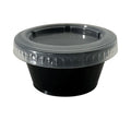 SupplyCaddy Portion Cup Lids, Fits 2 oz Portion Cups, Clear, 2,500/Carton