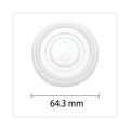 SupplyCaddy Portion Cup Lids, Fits 2 oz Portion Cups, Clear, 2,500/Carton