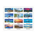 AT-A-GLANCE Seascape Panoramic Desk Pad, Seascape Panoramic Photography, 22 x 17, White Sheets, Clear Corners, 12-Month (Jan-Dec): 2023