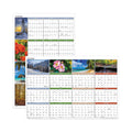 AT-A-GLANCE Vertical/Horizontal Erasable Wall Planner, Seasons in Bloom Photos, 24 x 36, White/Multicolor Sheets, 12-Month(Jan-Dec): 2023