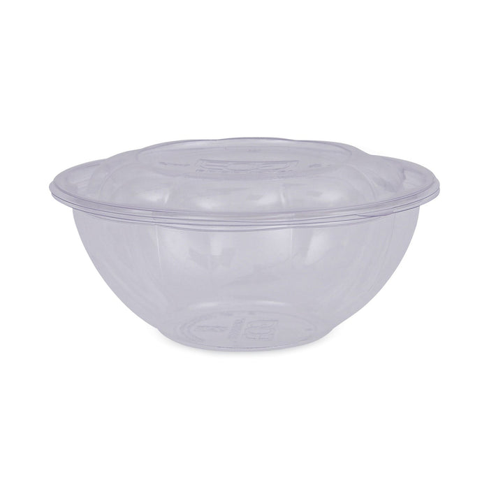 Eco-Products Renewable and Compostable Salad Bowls with Lids, 24 oz, Clear, Plastic, 50/Pack, 3 Packs/Carton