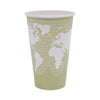 Eco-Products World Art Renewable and Compostable Hot Cups, 16 oz, 50/Pack, 20 Packs/Carton
