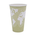 Eco-Products World Art Renewable and Compostable Hot Cups, 16 oz, 50/Pack, 20 Packs/Carton