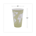 Eco-Products World Art Renewable and Compostable Hot Cups, 16 oz, 50/Pack, 20 Packs/Carton