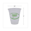 Eco-Products GreenStripe Renewable and Compostable Cold Cups, 12 oz, Clear, 50/Pack, 20 Packs/Carton