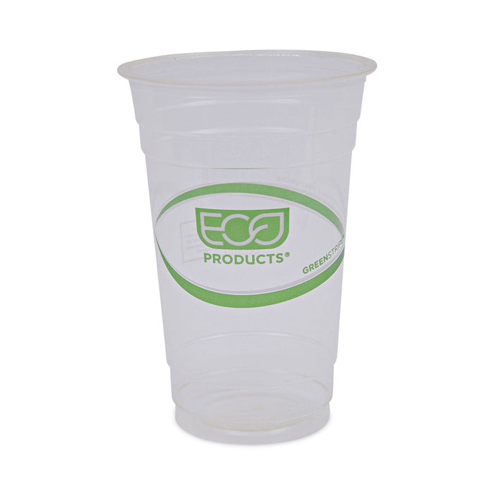 Eco-Products GreenStripe Renewable and Compostable Cold Cups, 20 oz, Clear, 50/Pack, 20 Packs/Carton