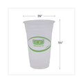 Eco-Products GreenStripe Renewable and Compostable Cold Cups, 20 oz, Clear, 50/Pack, 20 Packs/Carton