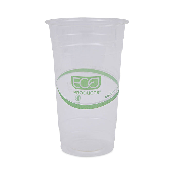 Eco-Products GreenStripe Renewable and Compostable PLA Cold Cups, 24 oz, 50/Pack, 20 Packs/Carton