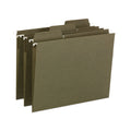 Smead FasTab Hanging Folders, Letter Size, 1/3-Cut Tabs, Standard Green, 20/Box