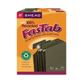 Smead FasTab Hanging Folders, Letter Size, 1/3-Cut Tabs, Standard Green, 20/Box