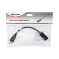 Innovera DisplayPort-HDMI Adapter, 0.65 ft, Black