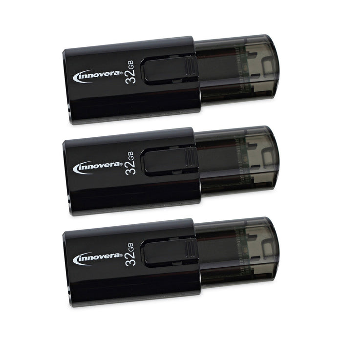 Innovera USB 3.0 Flash Drive, 32 GB, 3/Pack