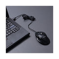 Innovera Full-Size Wired Optical Mouse, USB 2.0, Right Hand Use, Black