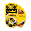 Scotch Double-Sided Permanent Tape in Handheld Dispenser, 1" Core, 0.5" x 20.83 ft, Clear