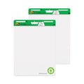 Post-it Vertical-Orientation Self-Stick Easel Pads, Green Headband, Unruled, 25 x 30, White, 30 Sheets, 2/Carton