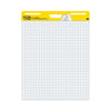Post-it Vertical-Orientation Self-Stick Easel Pad Value Pack, Quadrille Rule (1 sq/in), 25 x 30, White, 30 Sheets, 4/Carton