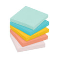 Post-it Original Pads in Beachside Cafe Collection Colors, 3" x 3", 100 Sheets/Pad, 12 Pads/Pack