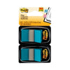 Post-it Standard Page Flags in Dispenser, Blue, 50 Flags/Dispenser, 2 Dispensers/Pack