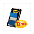 Post-it Marking Page Flags in Dispensers, Blue, 50 Flags/Dispenser, 12 Dispensers/Pack