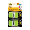 Post-it Standard Page Flags in Dispenser, Bright Green, 100 Flags/Dispenser