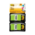 Post-it Standard Page Flags in Dispenser, Bright Green, 100 Flags/Dispenser