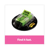 Post-it Page Flags in Dispenser, "Sign and Date", Bright Green, 200 Flags/Dispenser
