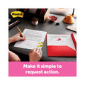 Post-it High Volume Flag Dispenser, "Sign Here", Red, 200 Flags/Dispenser