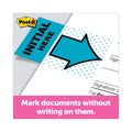 Post-it Arrow Message 1" Page Flags, "Initial Here", Blue, 50 Flags Dispensers/2 Dispensers/Pack