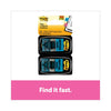 Post-it Arrow Message 1" Page Flags, "Initial Here", Blue, 50 Flags Dispensers/2 Dispensers/Pack