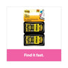 Post-it Arrow Message 1" Page Flags, "Notarize," Yellow, 50 Flags/Dispenser, 2 Dispensers/Pack